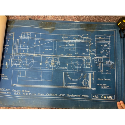 125 - Approx 20/30  Henry Greenly, A.I.Loco. E Vintage Blueprints / Plans for working model 1 1/2