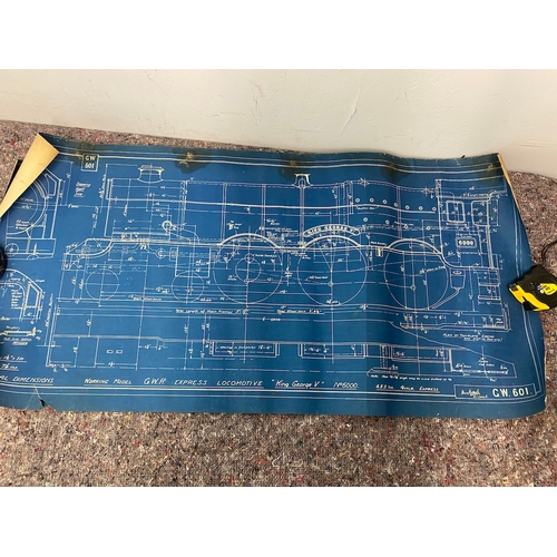 125 - Approx 20/30  Henry Greenly, A.I.Loco. E Vintage Blueprints / Plans for working model 1 1/2