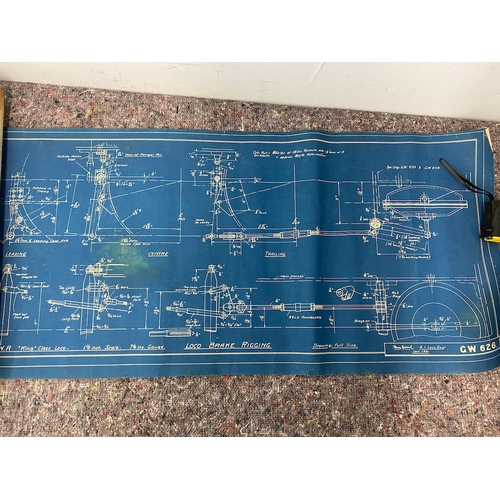 125 - Approx 20/30  Henry Greenly, A.I.Loco. E Vintage Blueprints / Plans for working model 1 1/2