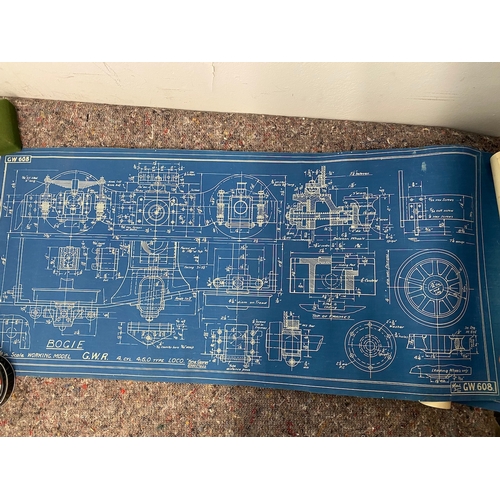 125 - Approx 20/30  Henry Greenly, A.I.Loco. E Vintage Blueprints / Plans for working model 1 1/2