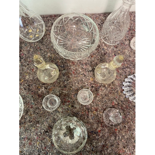 151 - Collection of various vintage cut crystal & glassware