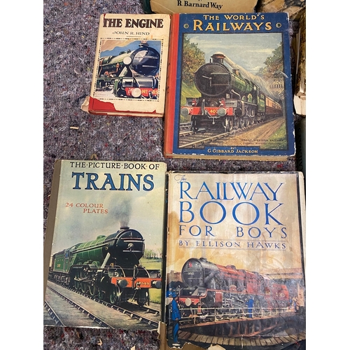 157 - Various Antique & Vintage Railway / Locomotives Reference Books / Stories inc 1915 railway clearing ... 