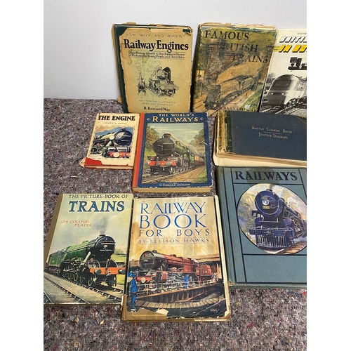 157 - Various Antique & Vintage Railway / Locomotives Reference Books / Stories inc 1915 railway clearing ... 