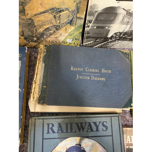 157 - Various Antique & Vintage Railway / Locomotives Reference Books / Stories inc 1915 railway clearing ... 