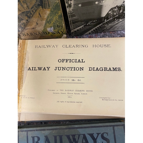 157 - Various Antique & Vintage Railway / Locomotives Reference Books / Stories inc 1915 railway clearing ... 