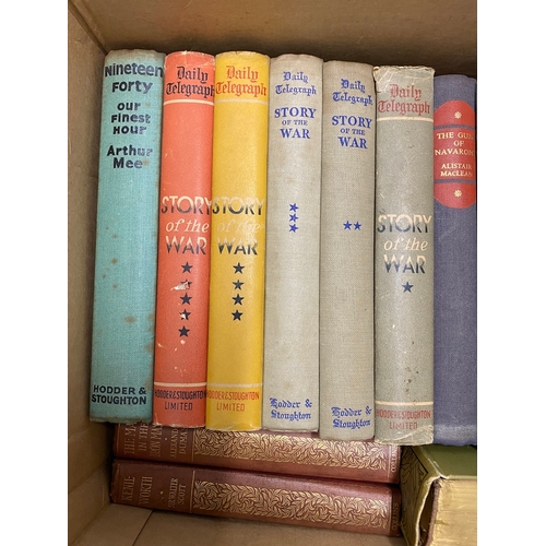 158 - Collection of early 20th century books / novels mainly War time genre includes 1st Edition signed Ar... 