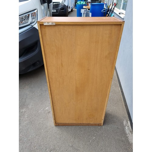 231 - Mid century teak Parker Furniture freestanding bookshelf - 28cm x 61cm x 121cm