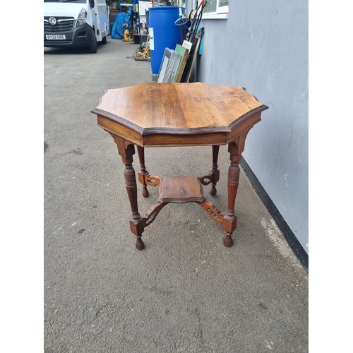 233 - Antique Octagonal Mahogany Occasional Table 78cm x 78cm x 71cm