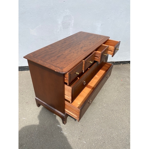 244 - Vintage Mahogany Stag Minstrel 4 over 2 bank of drawers - in very good order - 46cm x 106cm x 71cm