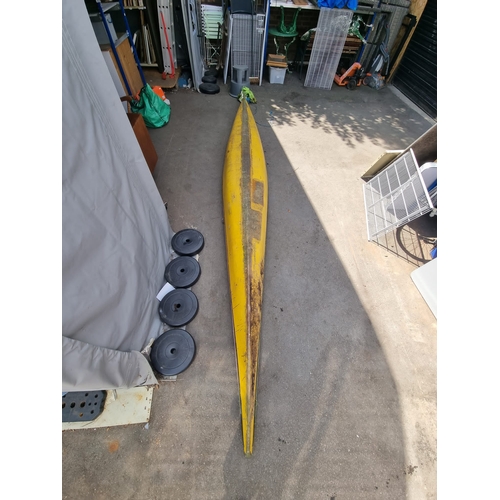 246 - Vintage Yellow Canoe