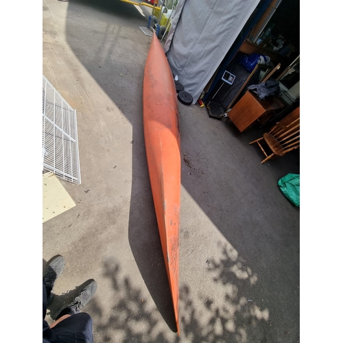 247 - Vintage Orange Canoe