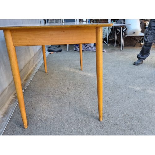 252 - Mid Century Formica Kitchen Table - 121cm x 67cm x 75cm