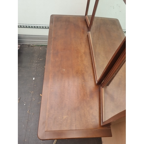 258 - Vintage Mahogany Stag Minstrel Dressing Table