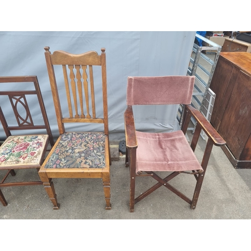 274 - Collection of odd antique & vintage chairs