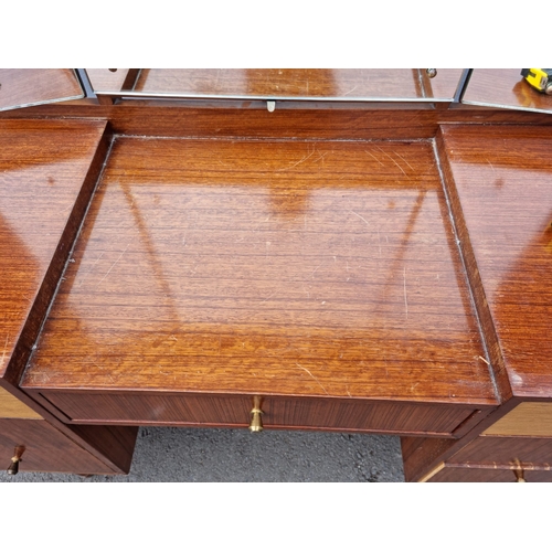 278 - Mid Century Teak Dressing Table 122cm x 46cm x 71cm