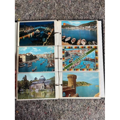 288 - Collection of approx 100 vintage European location postcards / social history 1960's -1970's