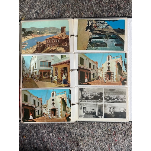 288 - Collection of approx 100 vintage European location postcards / social history 1960's -1970's