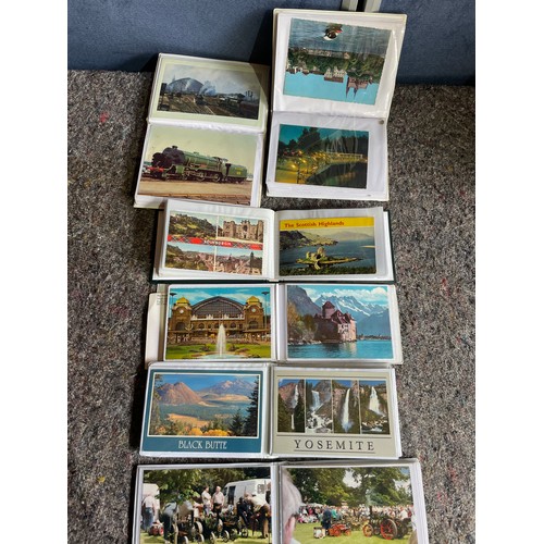 290 - 6x Albums of various vintage postcards and some photographs circa 1960's-80's