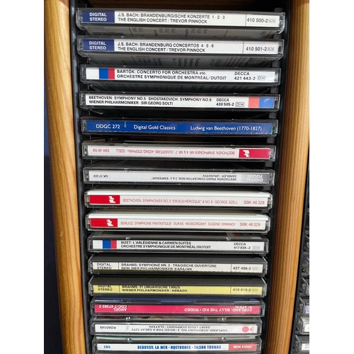 292 - Collection of vintage Classical CDS + Cabinet