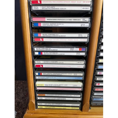 292 - Collection of vintage Classical CDS + Cabinet