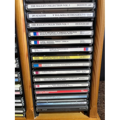 292 - Collection of vintage Classical CDS + Cabinet