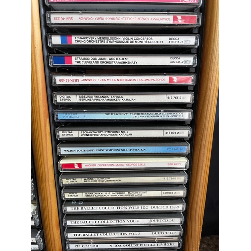 292 - Collection of vintage Classical CDS + Cabinet