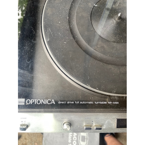 293 - Vintage Optonica Direct Drive Turntable RP 5100 - Not tested