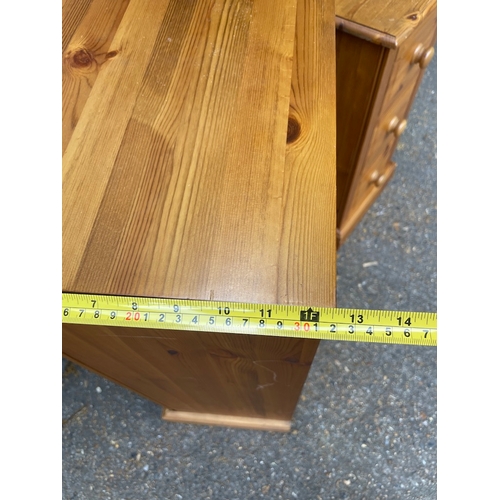 305 - 2 x 20th Century Solid Pine Drawers 
4 Drawer - 36cm x 91cm x 32cm 
3 Drawer - 36cm x 71cm x 32cm