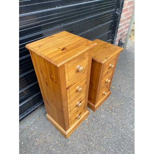 305 - 2 x 20th Century Solid Pine Drawers 
4 Drawer - 36cm x 91cm x 32cm 
3 Drawer - 36cm x 71cm x 32cm