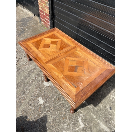 306 - Vintage Teak Long Coffee Table With Draws 30.5