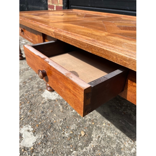 306 - Vintage Teak Long Coffee Table With Draws 30.5