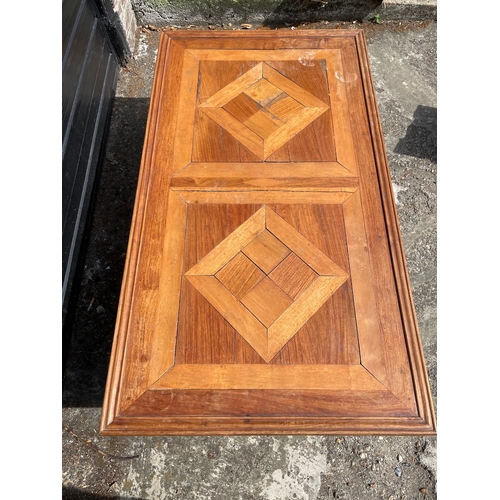 306 - Vintage Teak Long Coffee Table With Draws 30.5