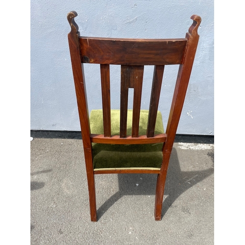 308 - A pair of Solid Art Nouveau Dining Chairs in very good period order 40