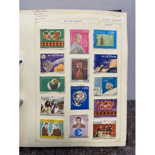 60 - Folders Containing Antique to Modern World Country / Region Stamps Alphabetical order E - Ecuador - ... 