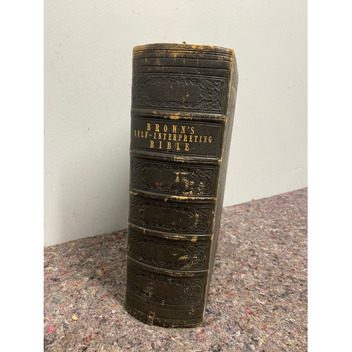 105 - 1844 Brown's Sent Interpreting Bible - Matthew Anderson Family - Anderson, Sir Samuel Lee (1837–86),... 