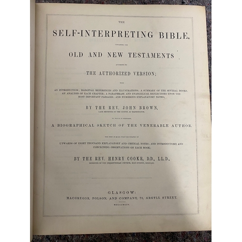 105 - 1844 Brown's Sent Interpreting Bible - Matthew Anderson Family - Anderson, Sir Samuel Lee (1837–86),... 