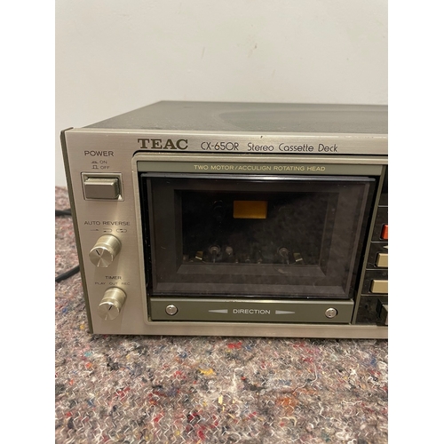 14 - Vintage TEAC CX650R Stereo Cassette Deck - untested