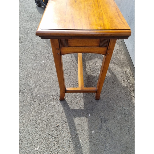 204 - Modern Hardwood Console Table with Two drawers 133cm x 44cm x 82cm - in very good order