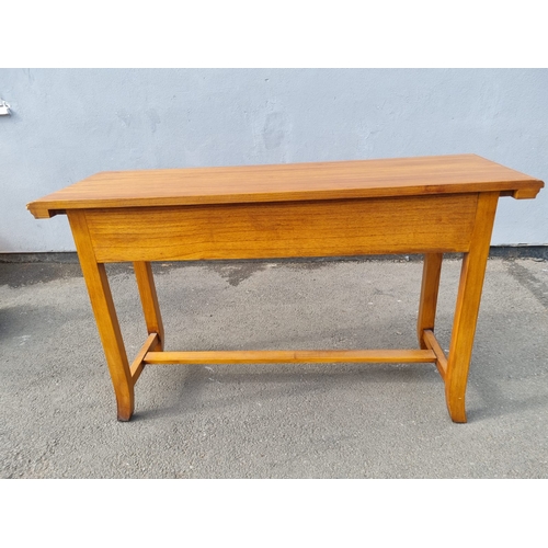 204 - Modern Hardwood Console Table with Two drawers 133cm x 44cm x 82cm - in very good order