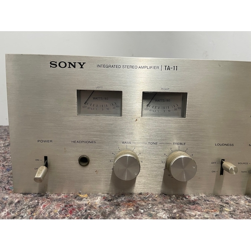 16 - Vintage Sony TA11 Integrated Stereo Amplifier - untested