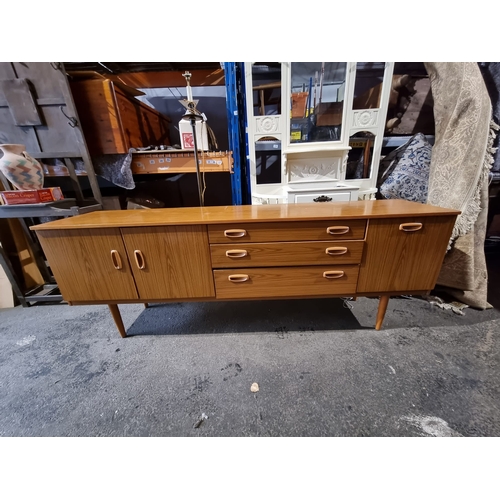 229 - Mid century Schreiber Sideboard 199cm x 73cm x 43cm