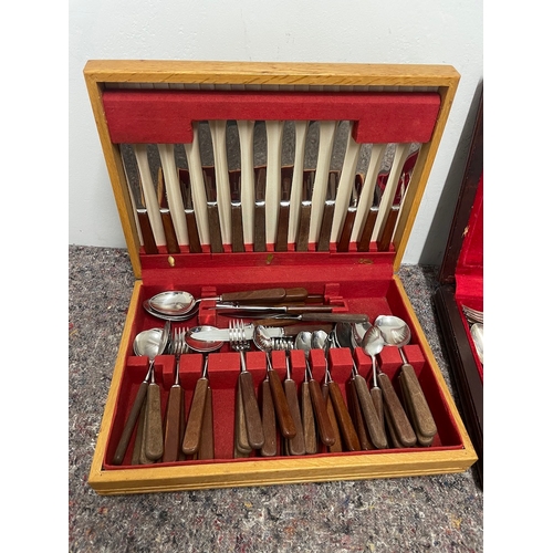 4 - Two sets of Silver plate cutlery sets - A/F