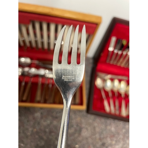 4 - Two sets of Silver plate cutlery sets - A/F