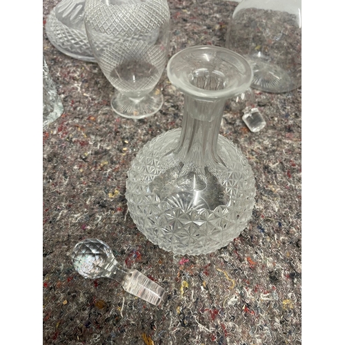 43 - Collection of Vintage and Antique Crystal Decanters A/F