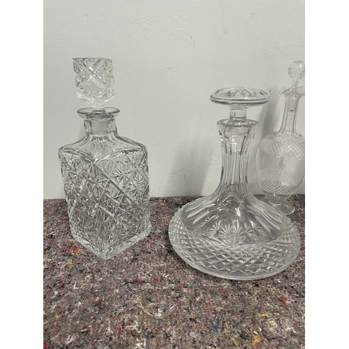 43 - Collection of Vintage and Antique Crystal Decanters A/F