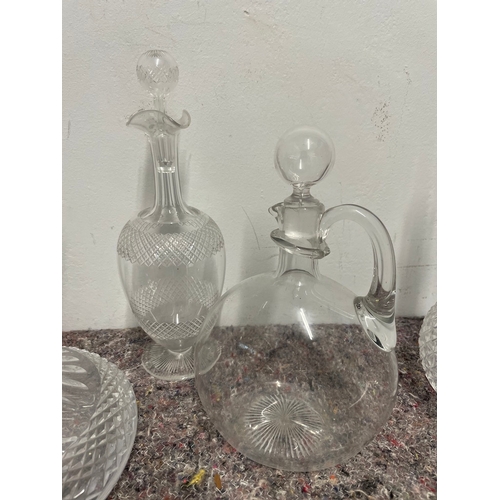 43 - Collection of Vintage and Antique Crystal Decanters A/F