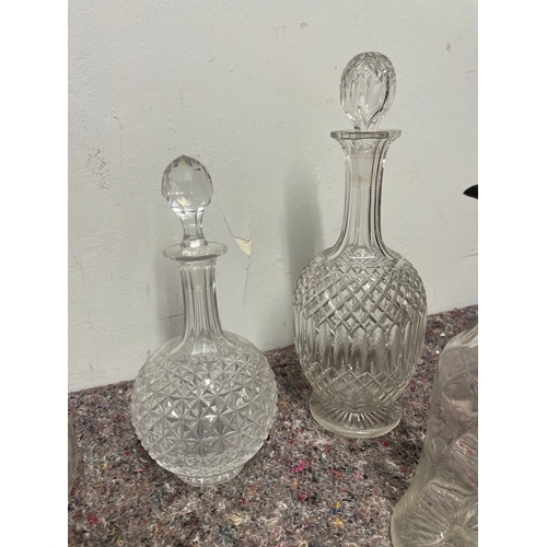 43 - Collection of Vintage and Antique Crystal Decanters A/F