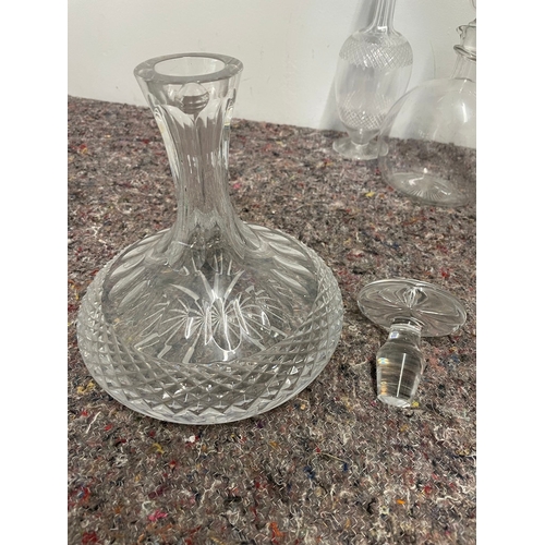 43 - Collection of Vintage and Antique Crystal Decanters A/F