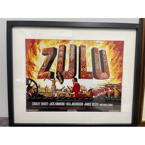 72 - Zulu Movie Memorabilia including hand signed Michael Caine Zulu Print, Zulu Dawn Original Movie Post... 