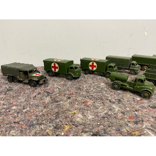 75 - Collection of Vintage Dinky Toys Military Trucks